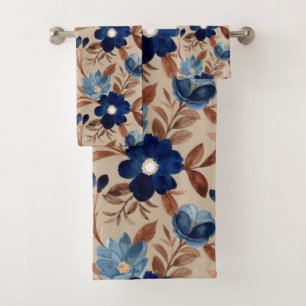Floral Bath Towel Set