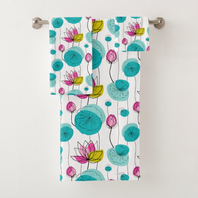 Floral Bath Towel Set (Insitu)