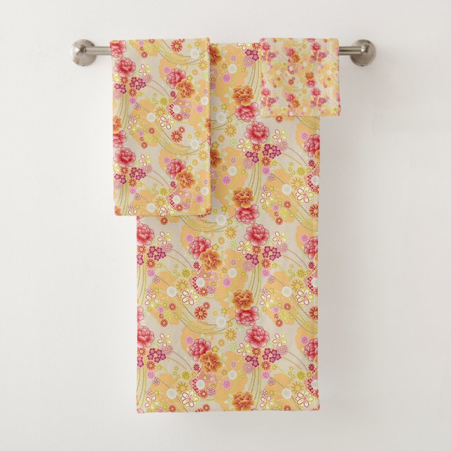 Floral Bath Towel Set (Insitu)