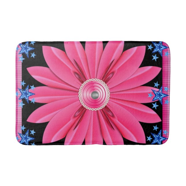 Floral Bathroom Bathmat (Front)