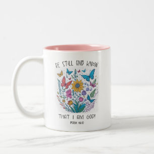  Floral Be Still and Know Coffee Mug