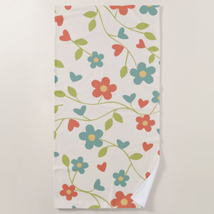 Floral Beach Towel