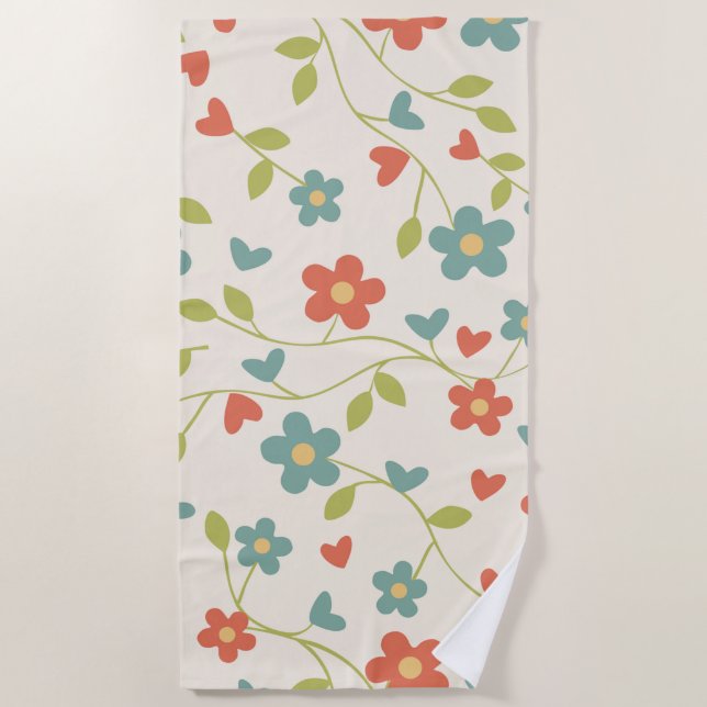 Floral Beach Towel (Front)
