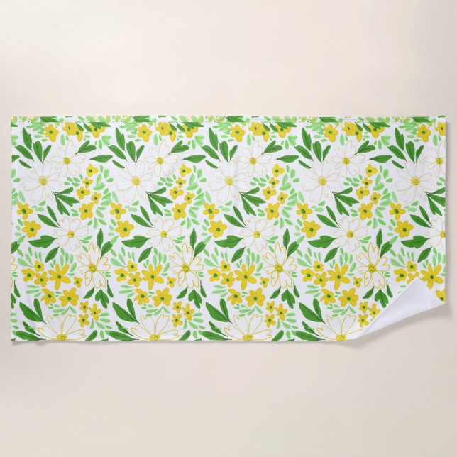 Floral beach towel (Front)