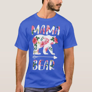 Floral Bear Matching Family Outfits, Funny Mama Be T-Shirt