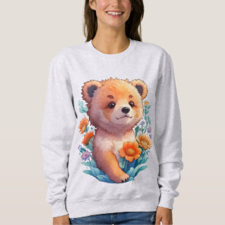 Floral Bear Sweatshirt