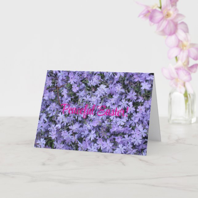 Floral & Beautiful Easter Card (Orchid)