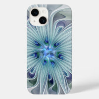 Floral Beauty Abstract Modern Blue Pastel Flower