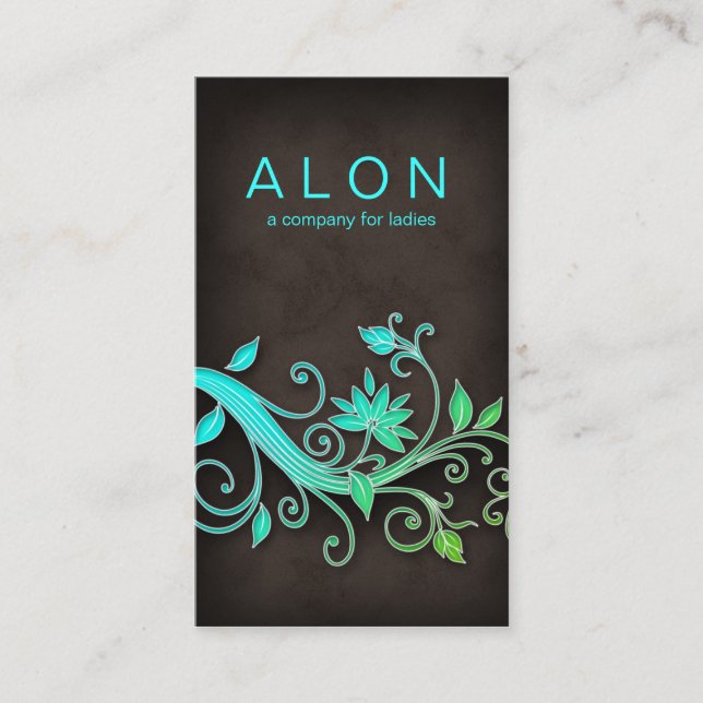 Floral Beauty Business Cards Makeup Artist BG (Front)