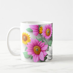 Floral beauty coffee  coffee mug