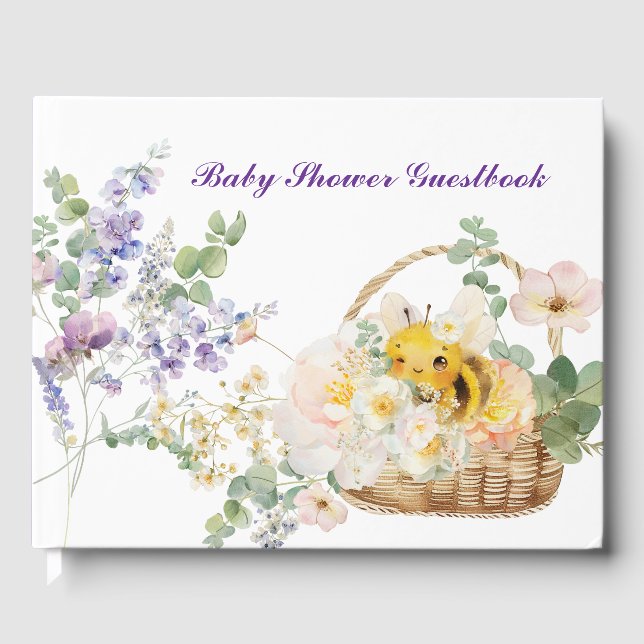 Floral Bee Guestbook (Front)