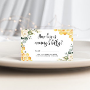 Floral bee how big is mummy's belly enclosure card