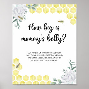 Floral bee how big is mummy's belly game  poster