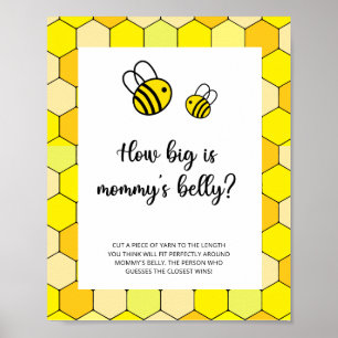 Floral bee how big is mummy's belly game poster