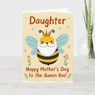 Floral Bee Mothers Day Card