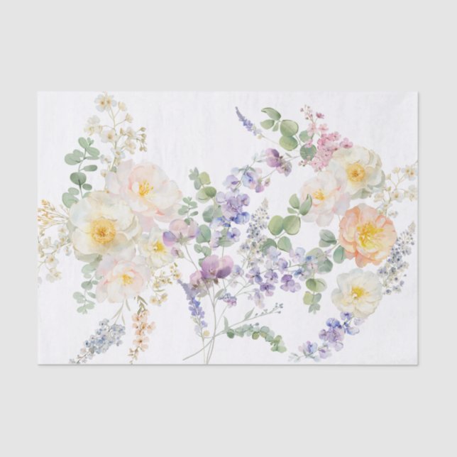 Floral Bee Tissue Paper (Front)