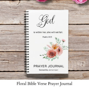 Floral Bible Verse  Prayer Journal