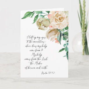 Floral Bible Verse Thank you Folded card