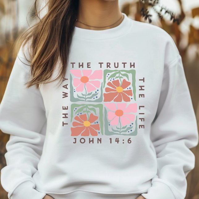 Floral Bible Verse Women's  Sweatshirt (Creator Uploaded)