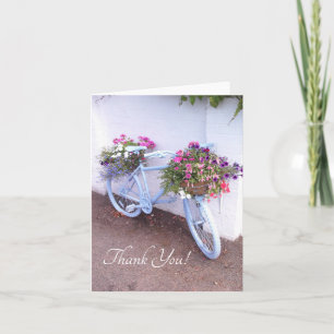 Floral Bicycle Thank You Card