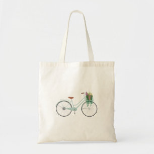 Floral Bicycle Tote Bag