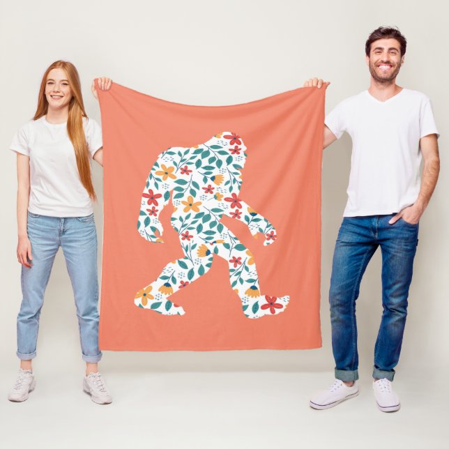 FLORAL BIGFOOT    FLEECE BLANKET (In Situ)