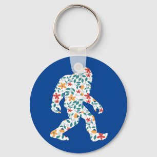 FLORAL BIGFOOT KEY RING