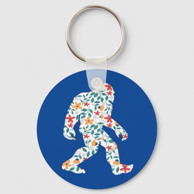 FLORAL BIGFOOT        KEY RING (Front)