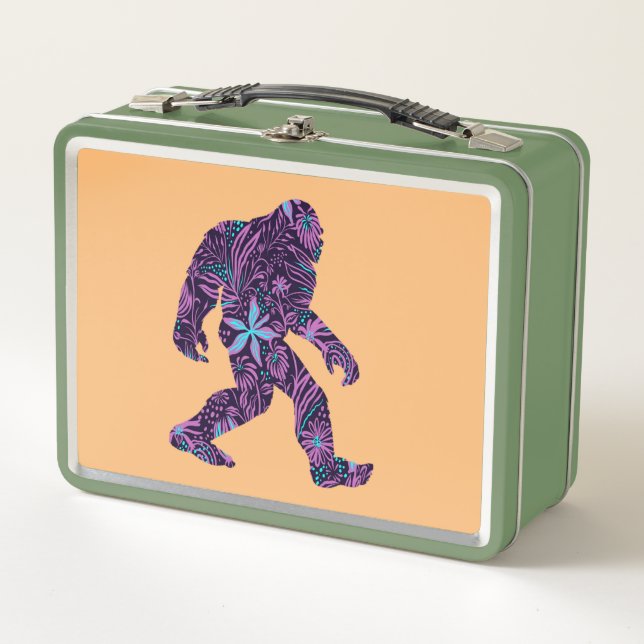 FLORAL BIGFOOT         METAL LUNCH BOX (Front)