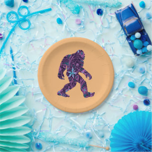 FLORAL BIGFOOT         PAPER PLATE