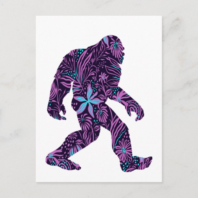 FLORAL BIGFOOT  POSTCARD (Front)