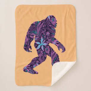 FLORAL BIGFOOT      SHERPA BLANKET