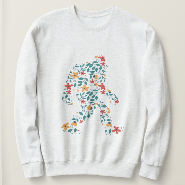 FLORAL BIGFOOT      SWEATSHIRT (Design Front)