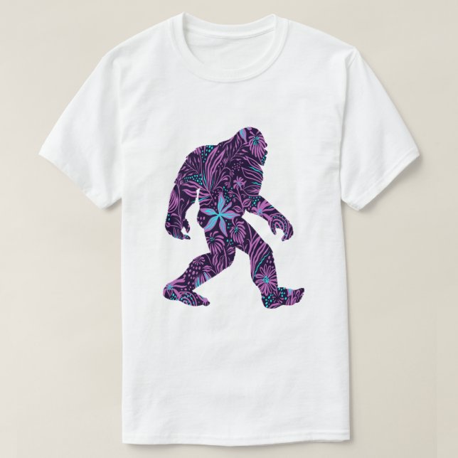 FLORAL BIGFOOT      T-Shirt (Design Front)