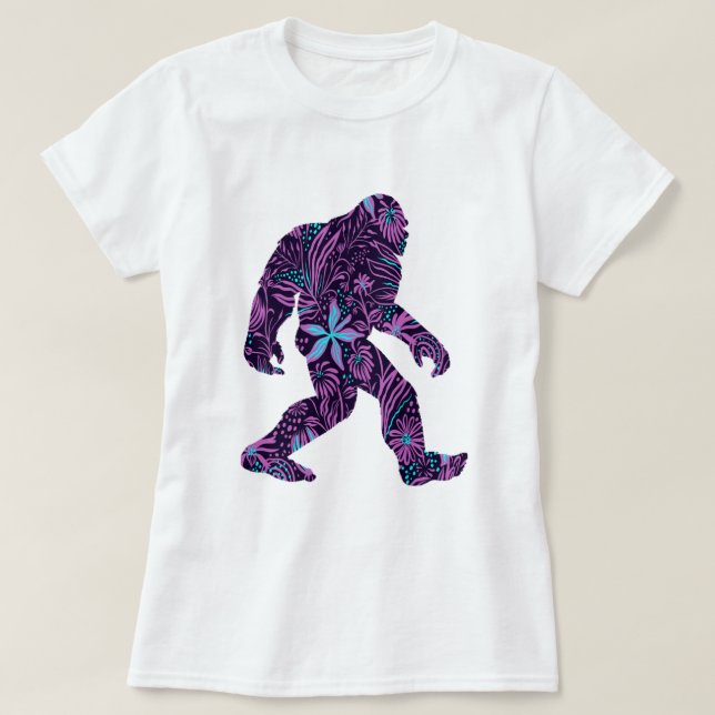 FLORAL BIGFOOT      T-Shirt (Design Front)
