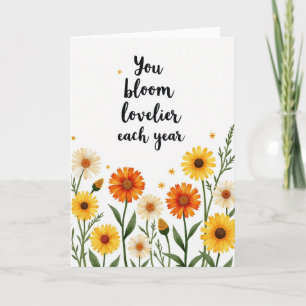 Floral Birthday Bloom Card