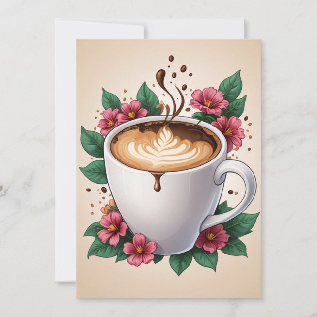 floral birthday brunch invitation (Front)