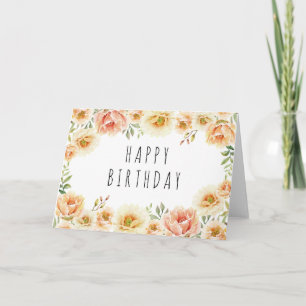 Floral Birthday Card