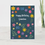 Floral Birthday Card<br><div class="desc">Hand painted floral personalized birthday card. Possible to change text just click personalize</div>