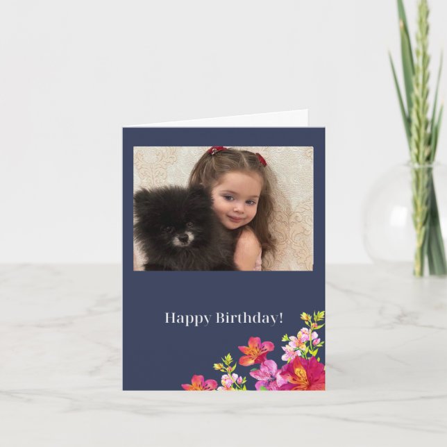 Floral Birthday Card for Her (Front)