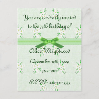 Floral Birthday Invitation