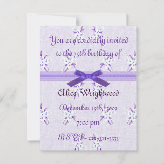 Floral Birthday Invitation