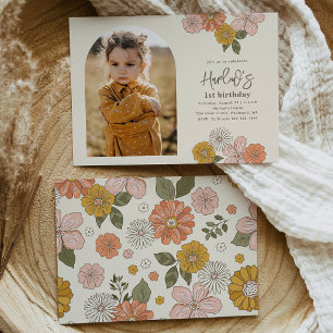 Floral Birthday Invitation   Girl's Birthday