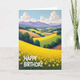 Floral Birthday Meadow Card