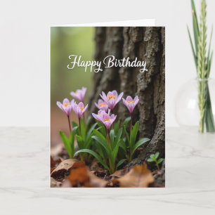 Floral Birthday Photo Card