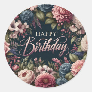 Floral Birthday sticker