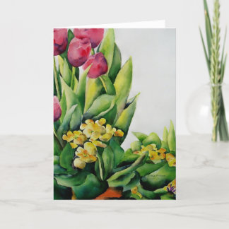Floral Blank Card