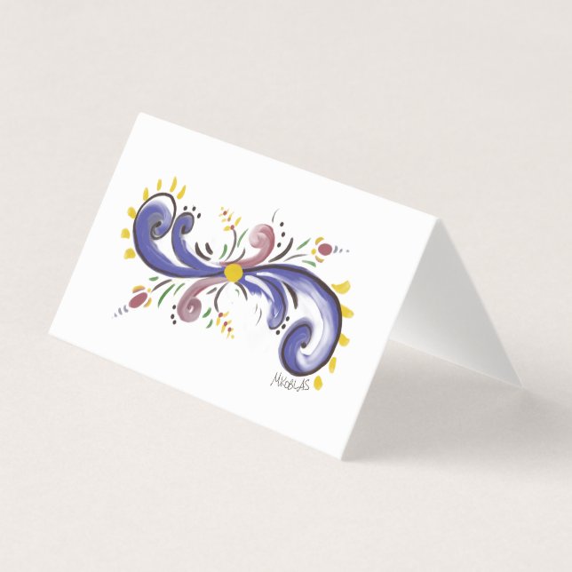 Floral blank notecards (Front)