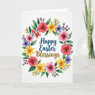 Floral Blessings Spring Card