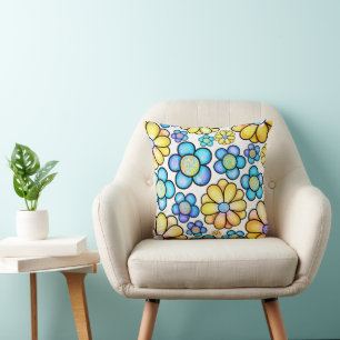 Floral Bloom 16x16 Cushion